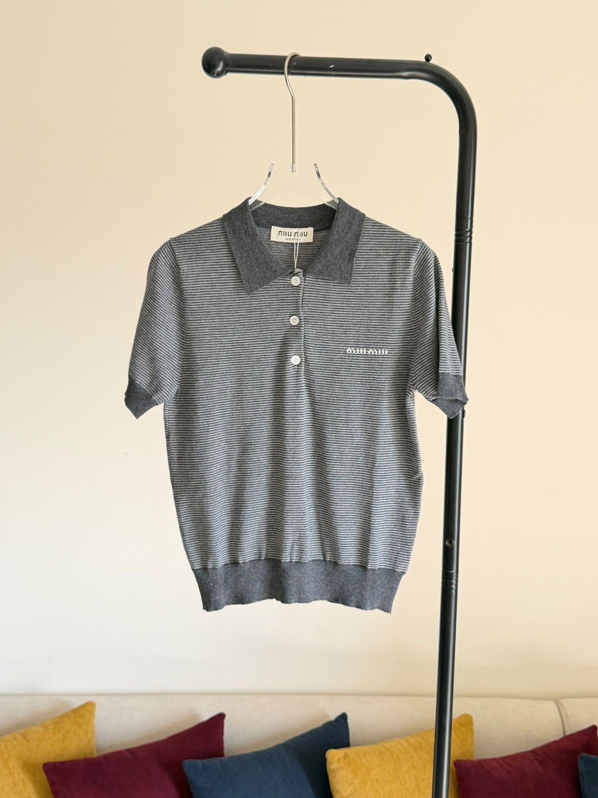 Miu Miu Polo Shirt - Grey