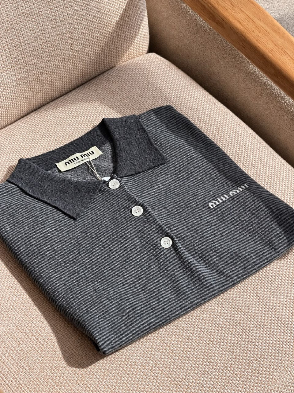 Miu Miu Polo Shirt - Grey