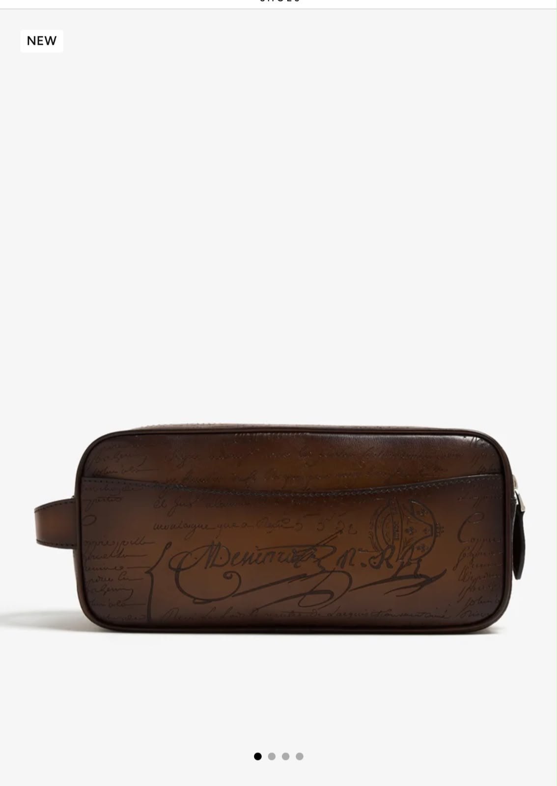 Berluti Double-Zip Clutch - Brown Embossed