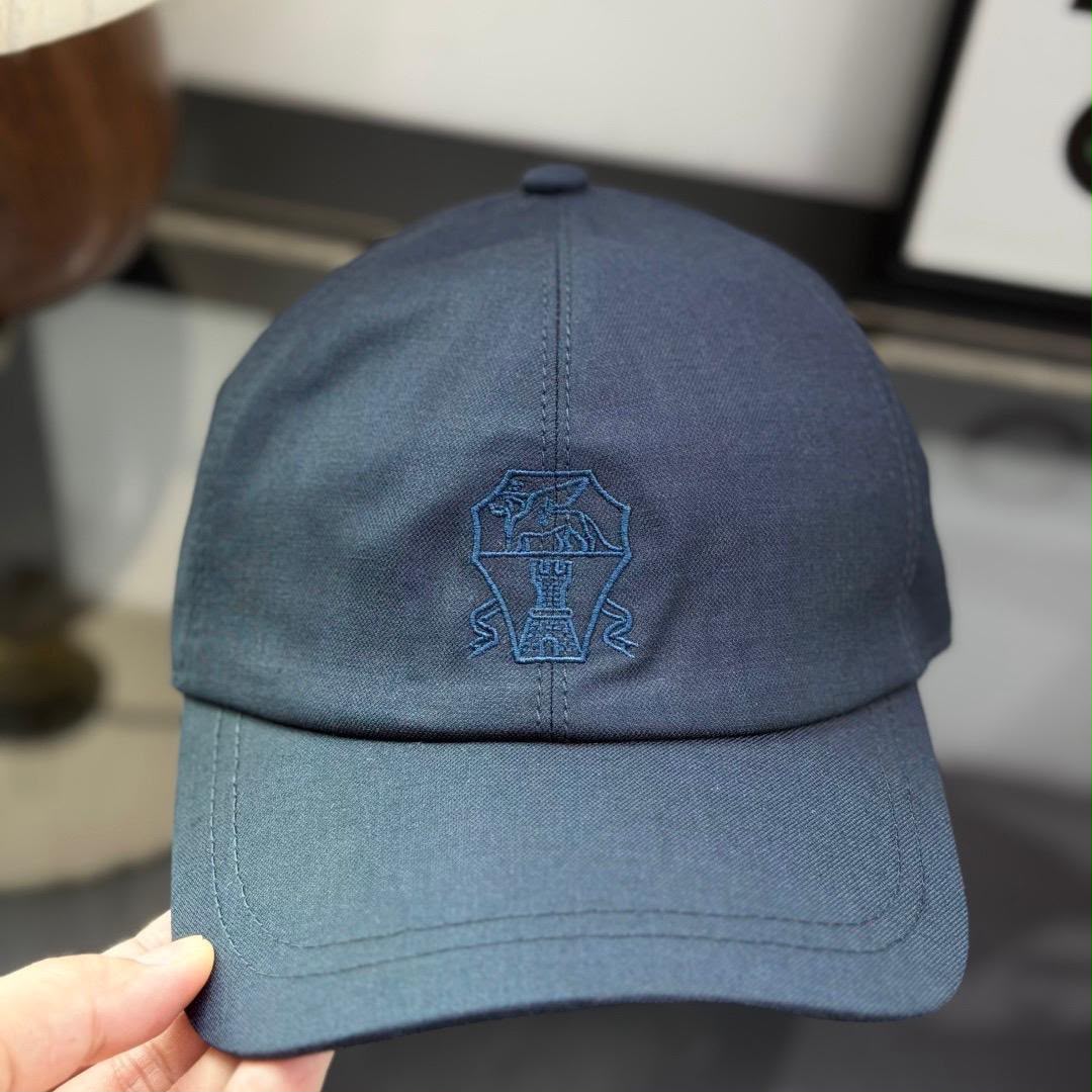 Brunello Cucinelli Cap - Navy