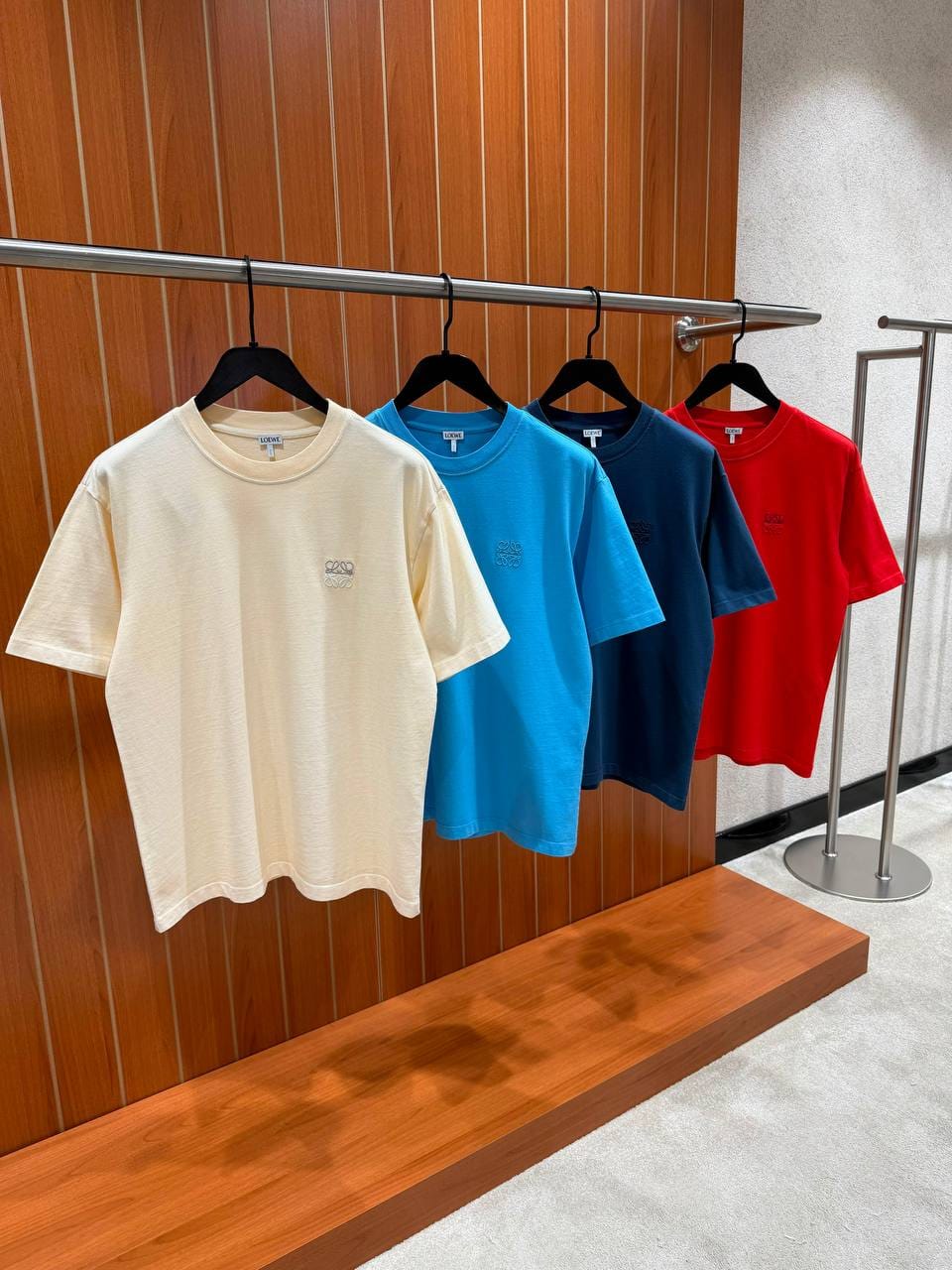 Loewe T-Shirt - White, Light Blue, Navy, Red