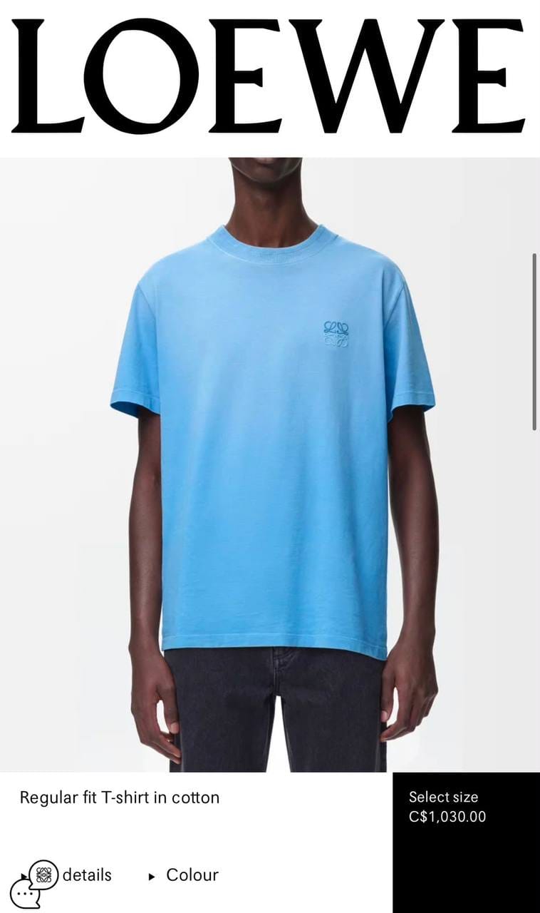 Loewe T-Shirt - White, Light Blue, Navy, Red
