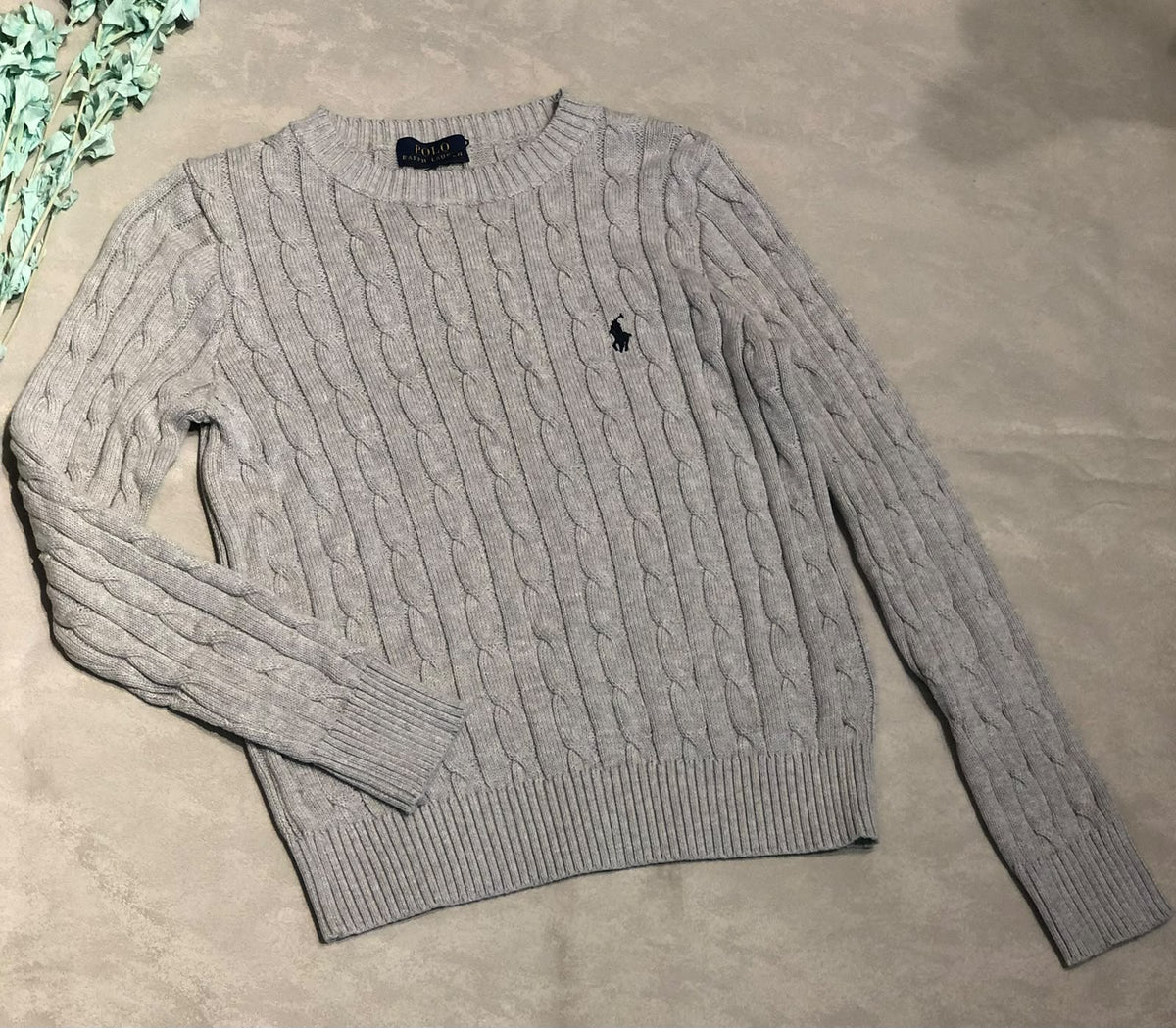 Polo Ralph Lauren Cable Crewneck Sweater - Beige