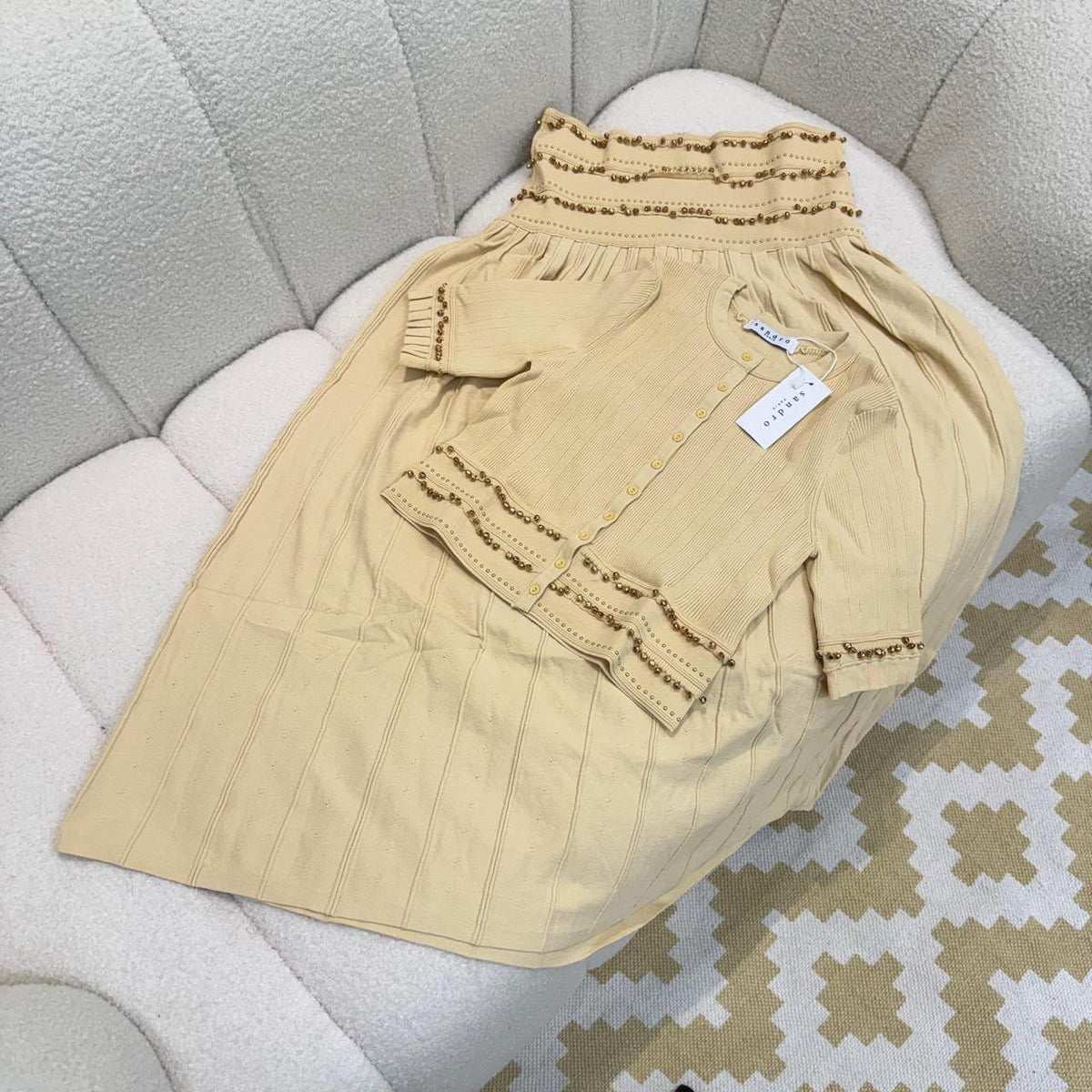 Sandro Long-Sleeve Set - Beige