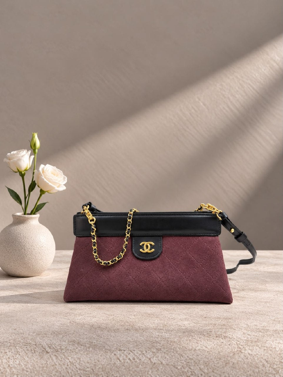 Chanel Flap Shoulder Bag - Burgundy