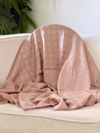 Dior Scarf - Pink & Brown