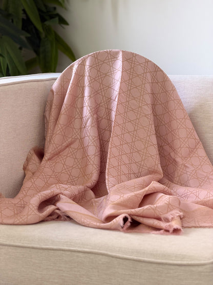 Dior Scarf - Pink & Brown