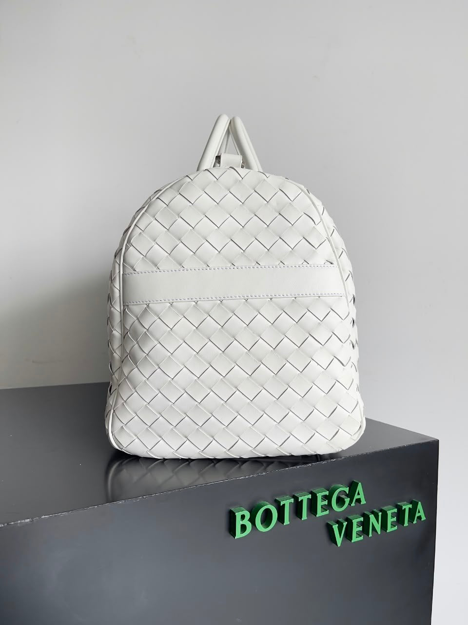Bottega Veneta Woven Backpack - White