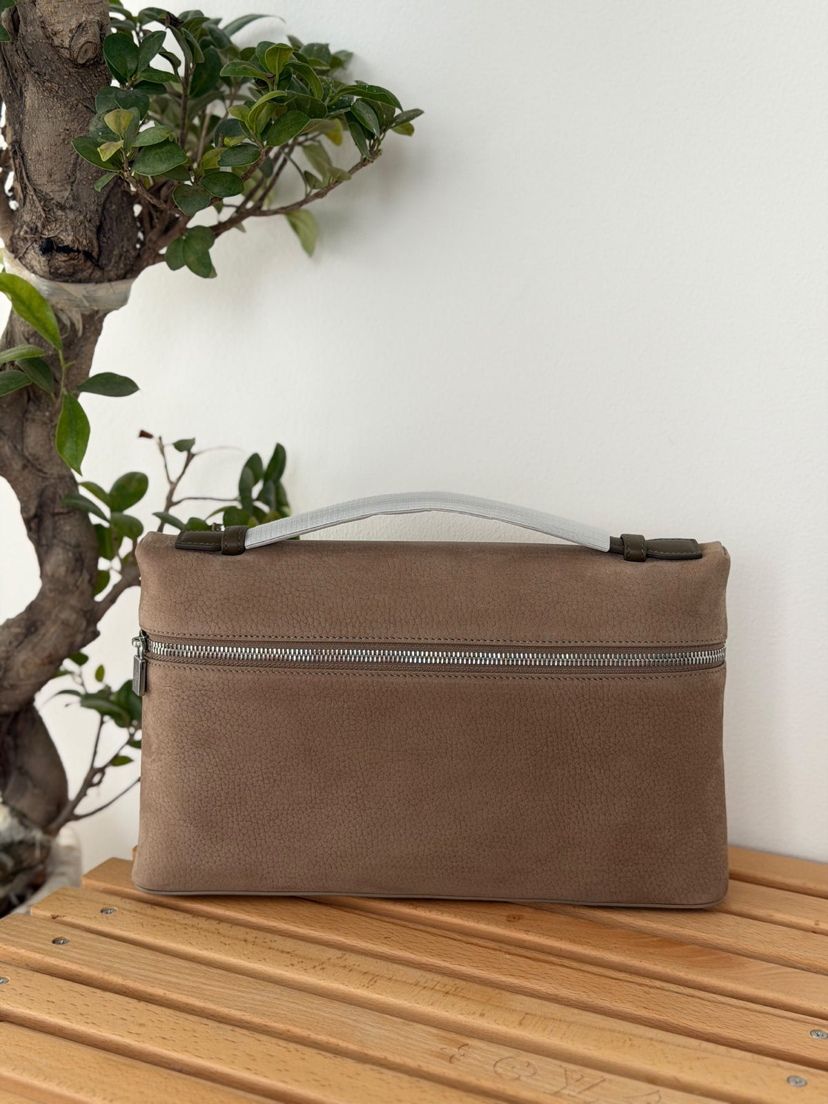 Loro Piana Top-Handle Laptop Bag - Light Brown