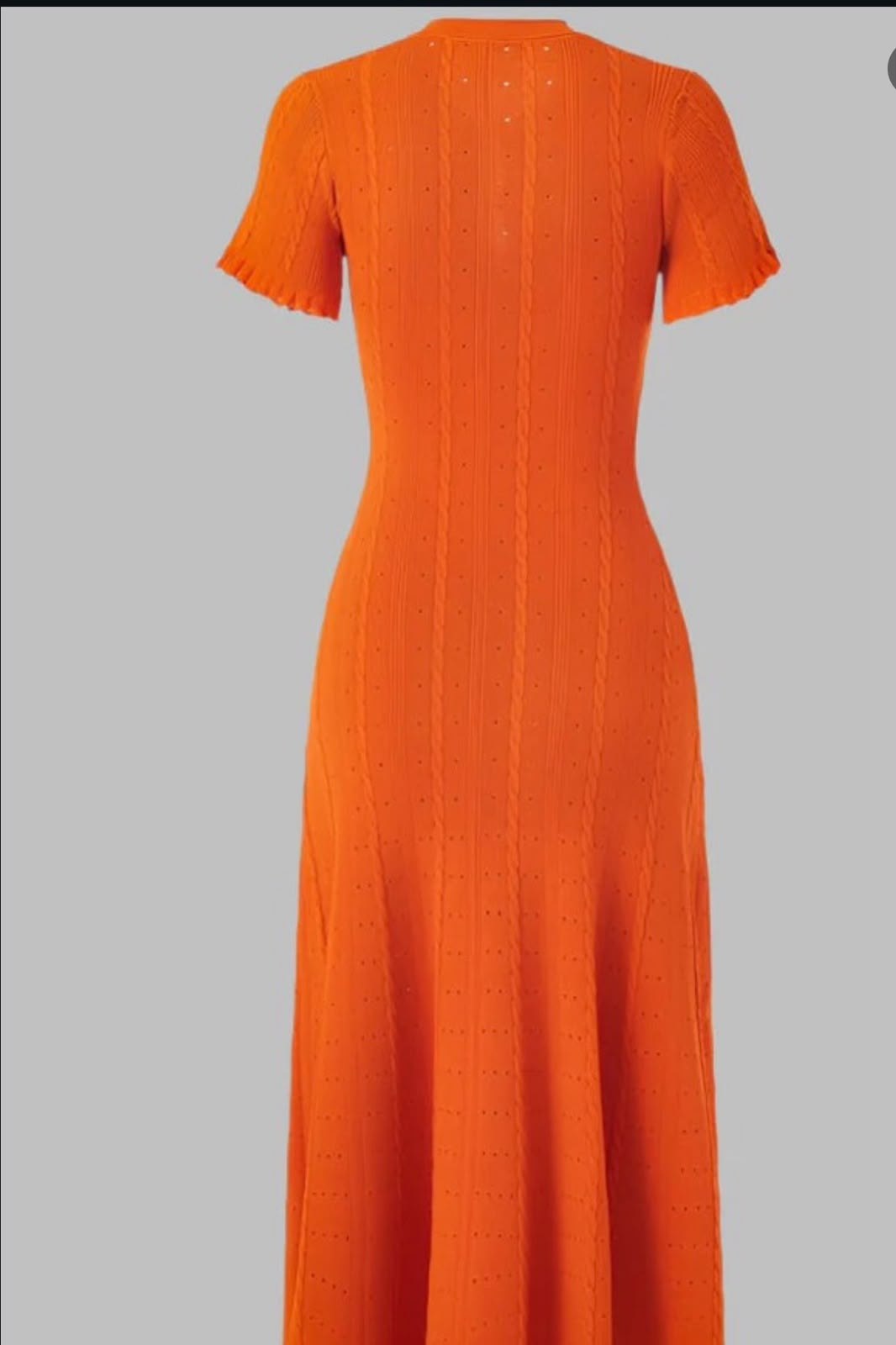 Sandro Button-Front Dress - Orange