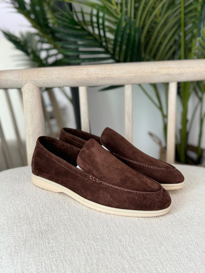Loro Piana Summer Walk Loafers - Brown
