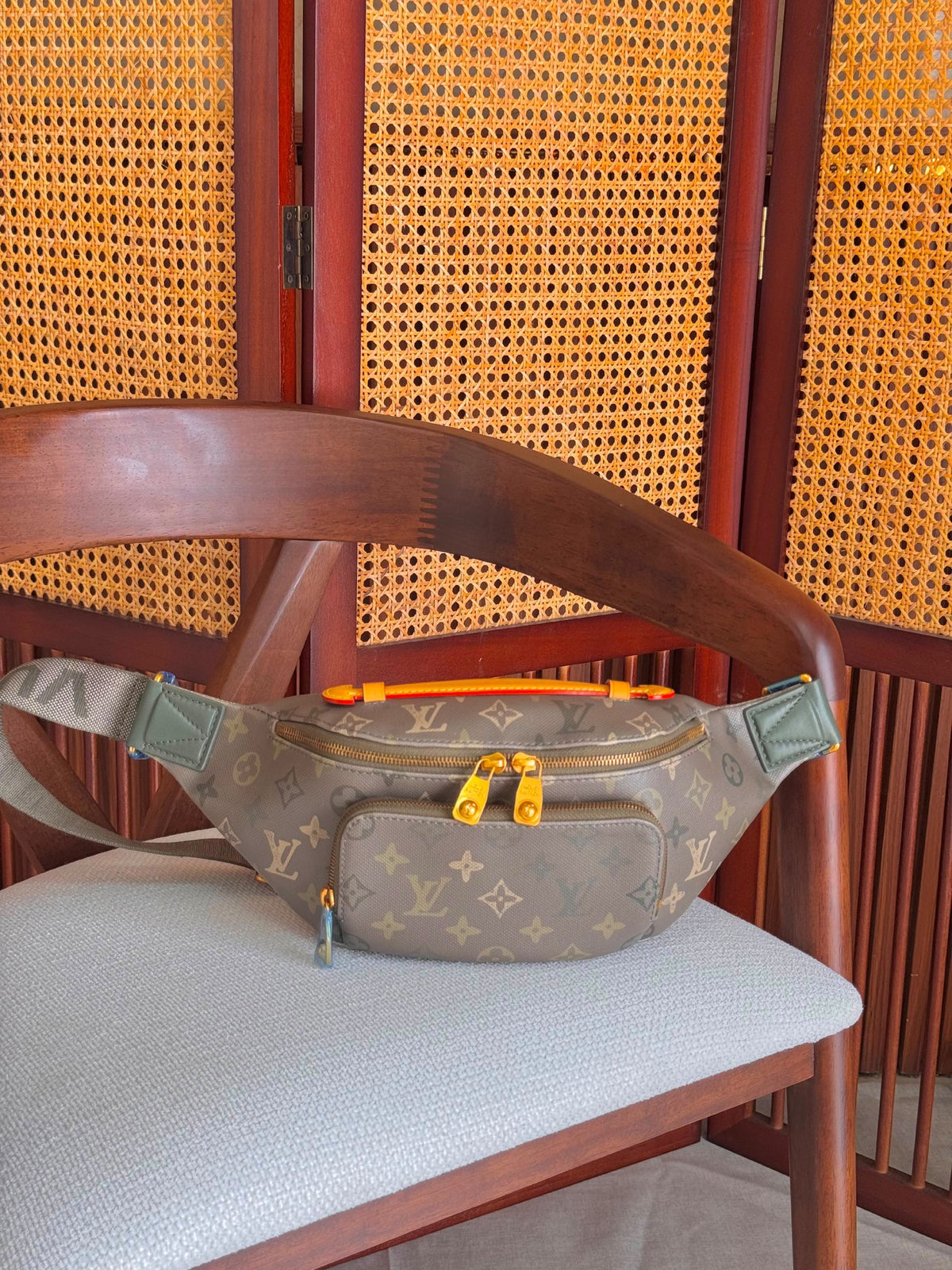 Louis Vuitton Crescent Belt Bag - Grey Monogram