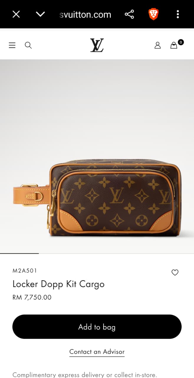 Louis Vuitton Toiletry Bag - Brown Monogram