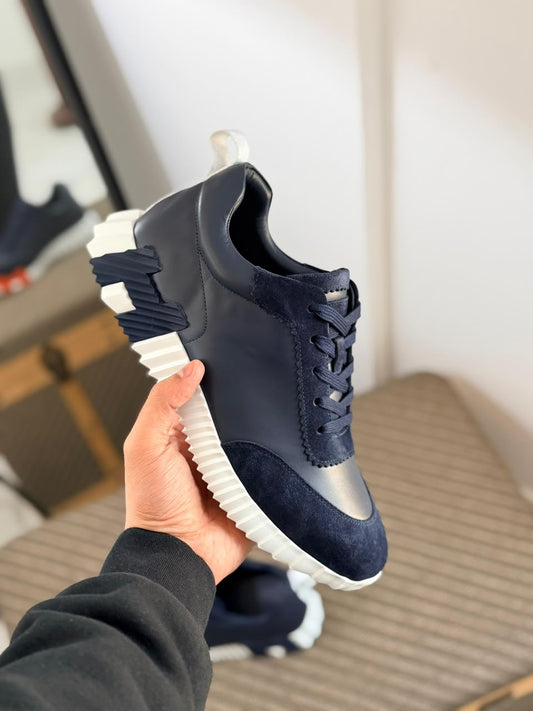 Hermès Bouncing Sneakers - Navy Suede