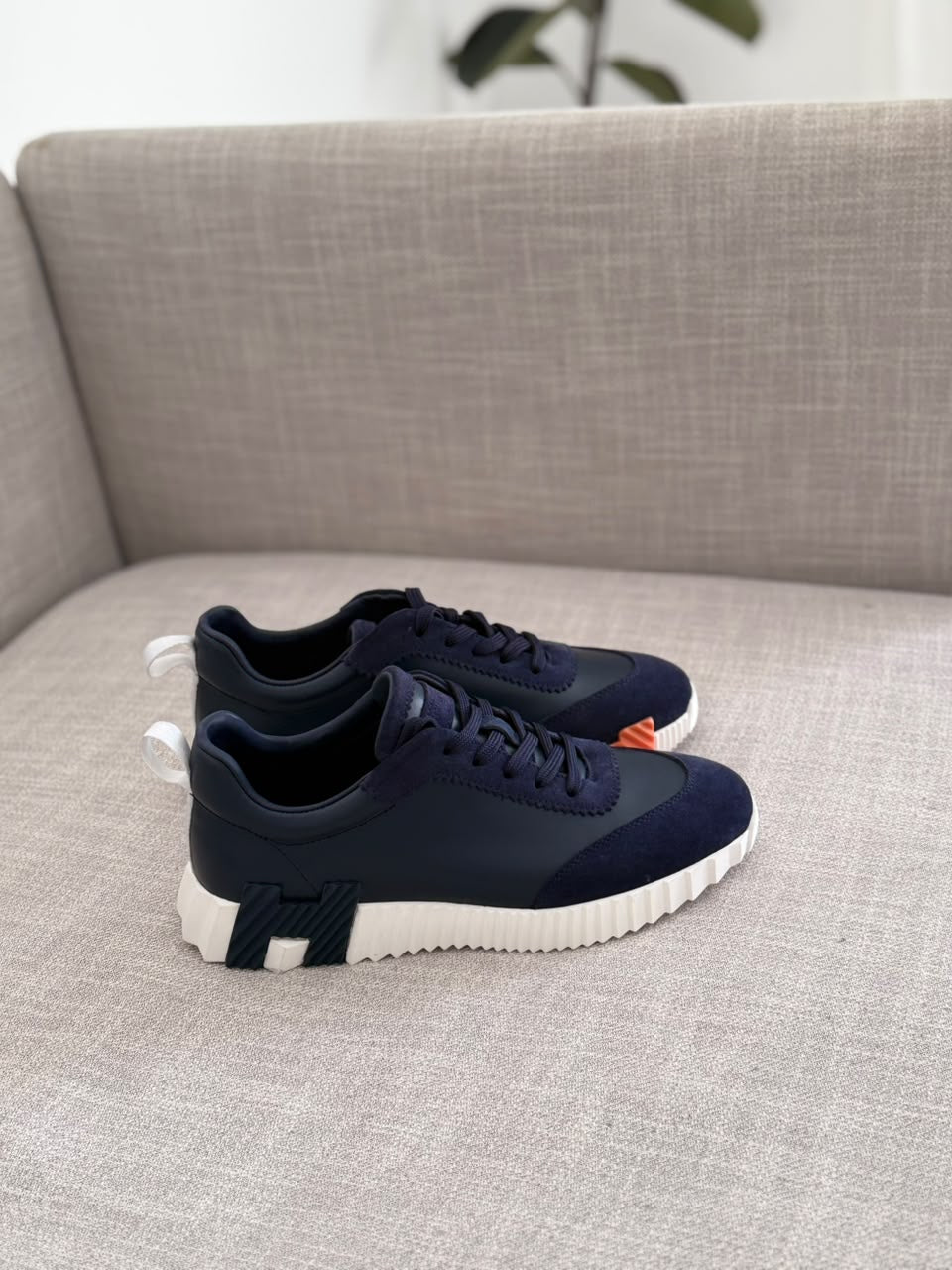 Hermès Bouncing Sneakers - Navy Suede