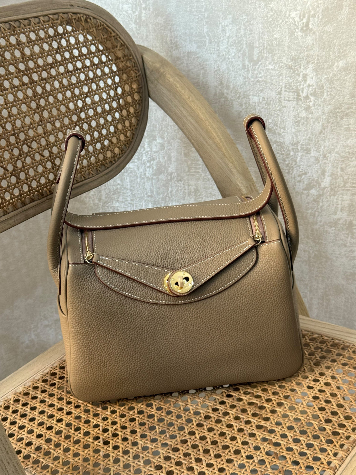 Hermes Shoulder Bag - Taupe