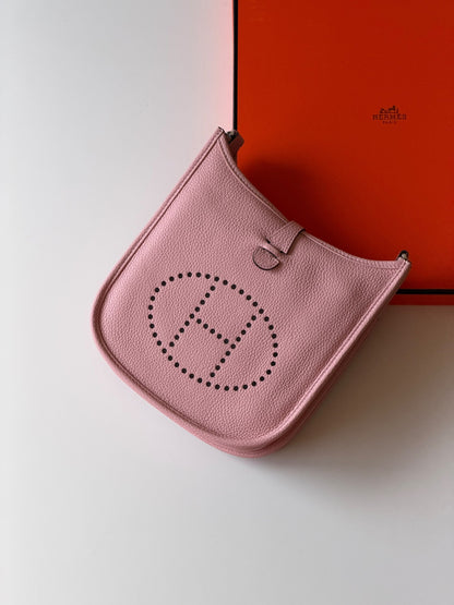 Hermes Evelyne Shoulder Bag - Black, Beige, White, Pink, Brown