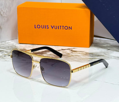 Louis Vuitton Sunglasses - Gold & Grey