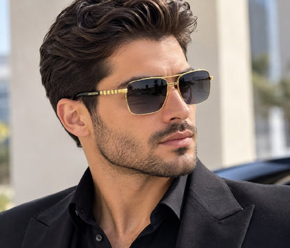 Louis Vuitton Sunglasses - Gold & Grey