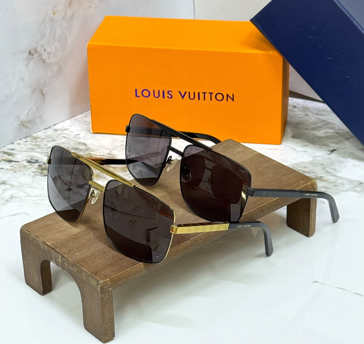 Louis Vuitton Sunglasses - Gold & Grey