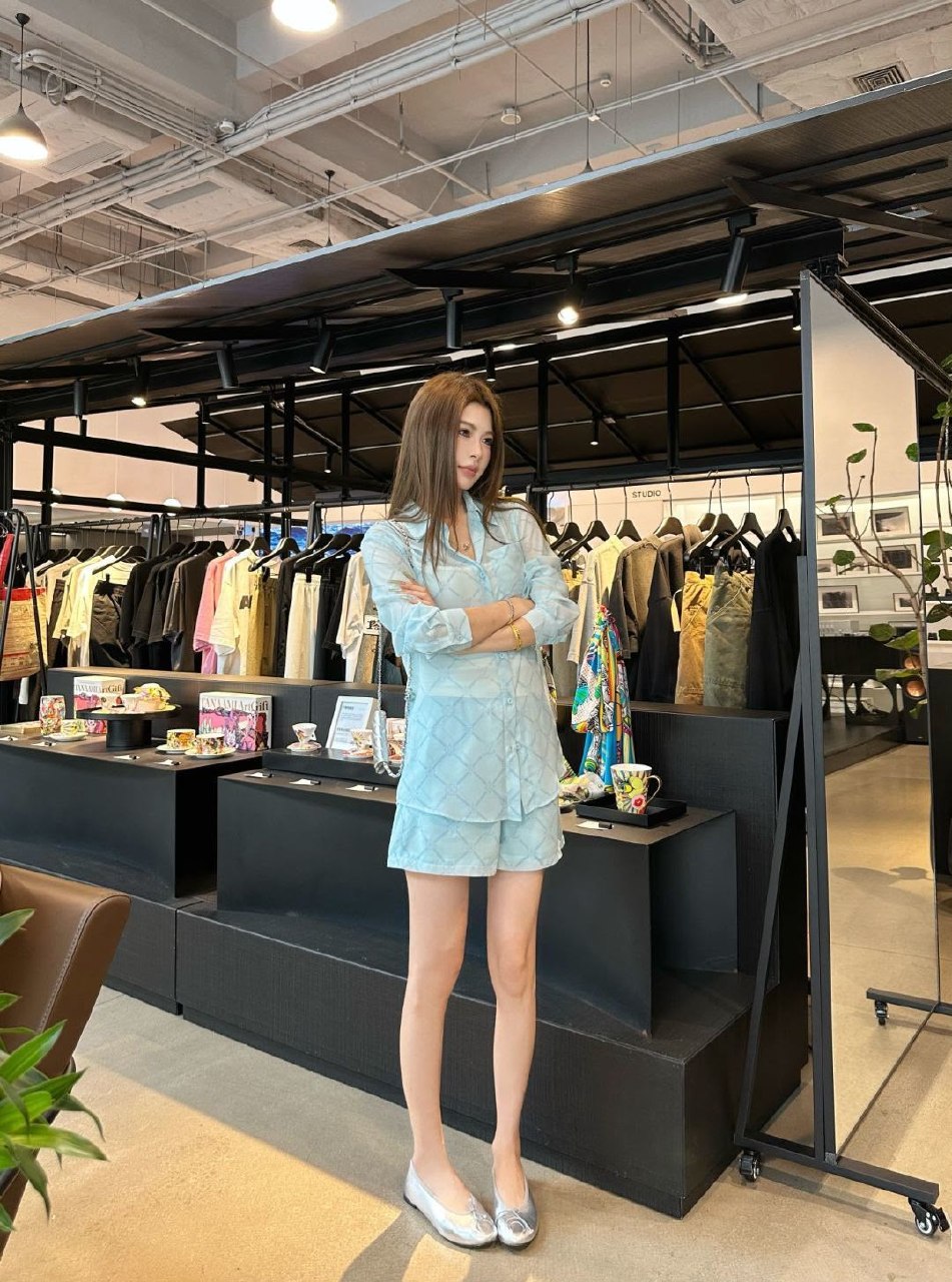 Louis Vuitton Shirt And Shorts Set - Light Blue
