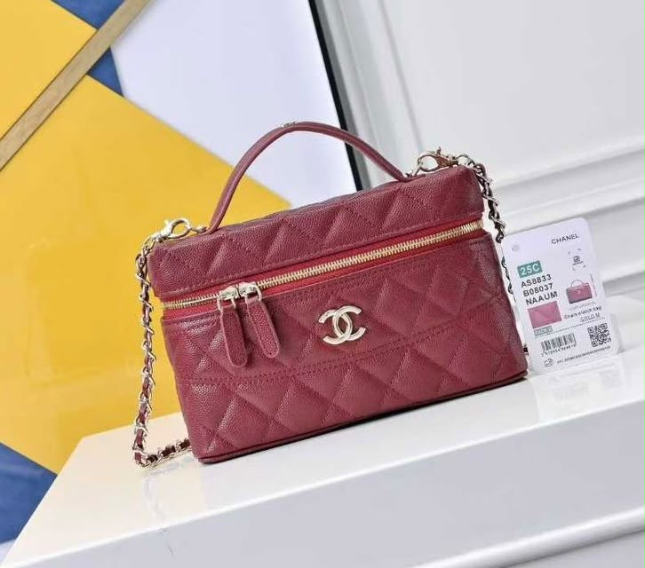 Chanel Shoulder Bag - Burgundy