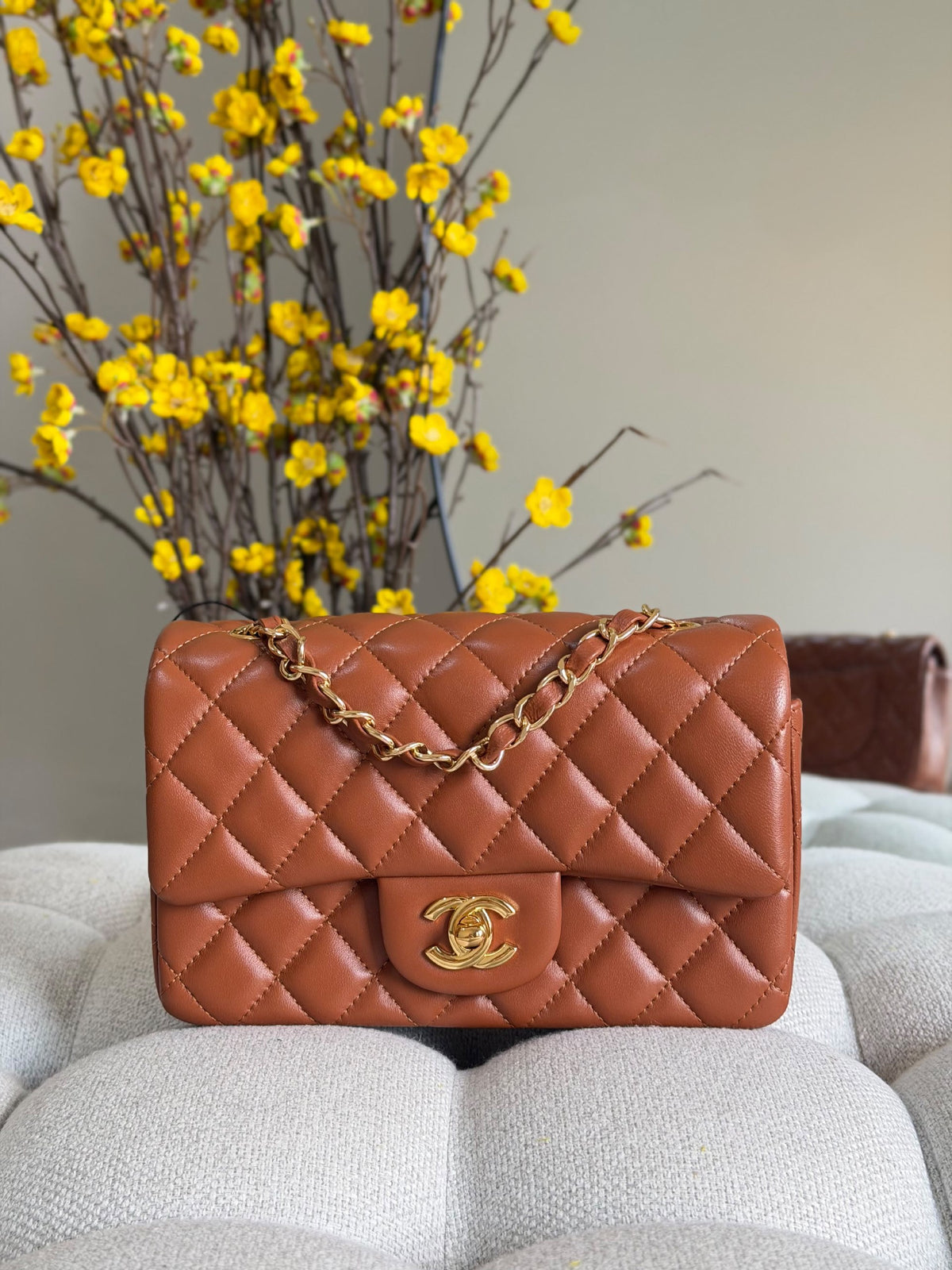 Chanel Quilted Flap Shoulder Bag - Brown