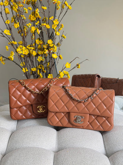 Chanel Quilted Flap Shoulder Bag - Brown