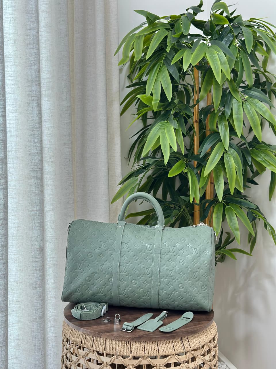 Louis Vuitton Duffel Bag - Green Embossed
