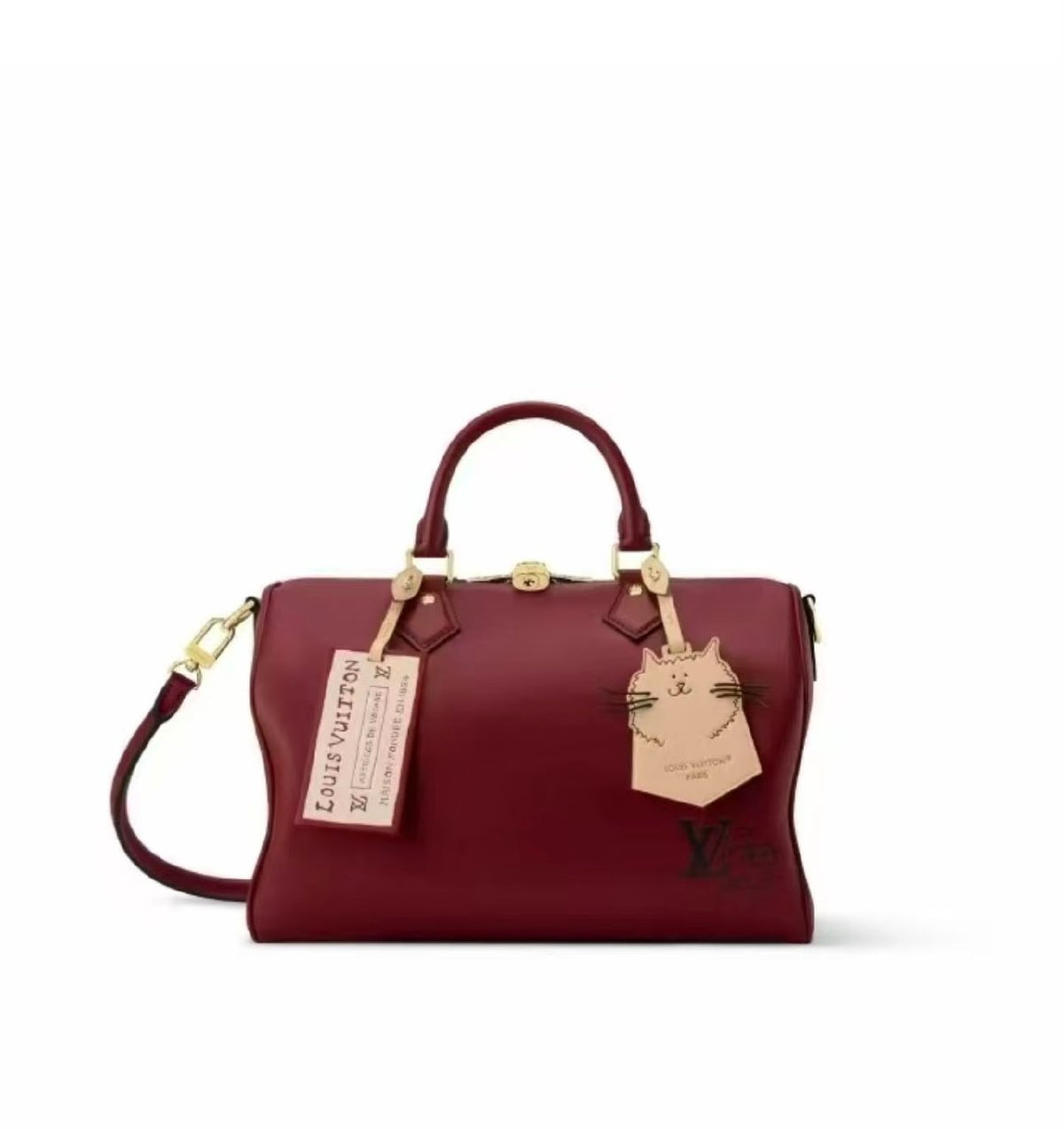 Louis Vuitton Handbag Satchel - Burgundy
