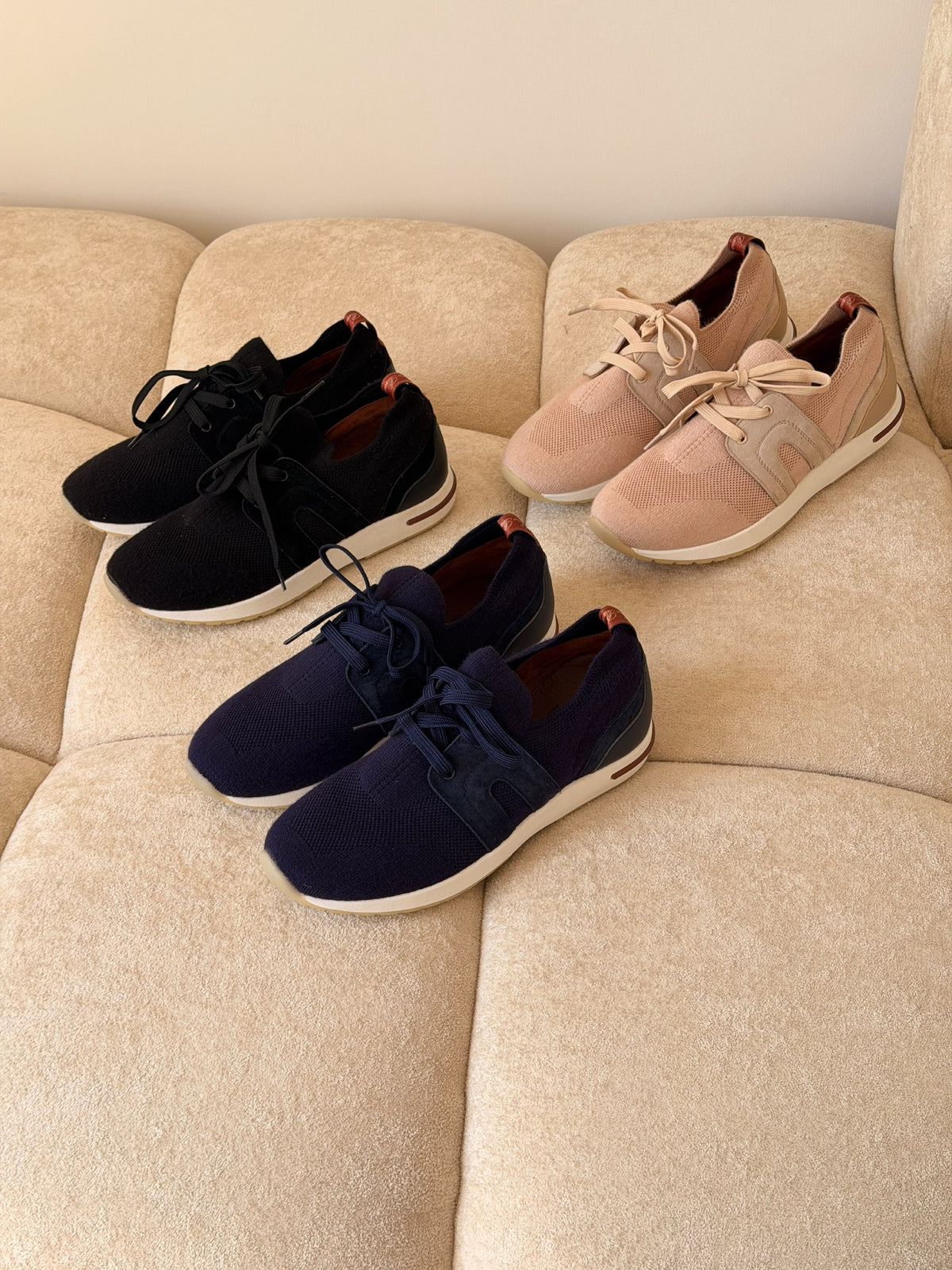 Loro Piana Sneakers - Navy, Pink, Black
