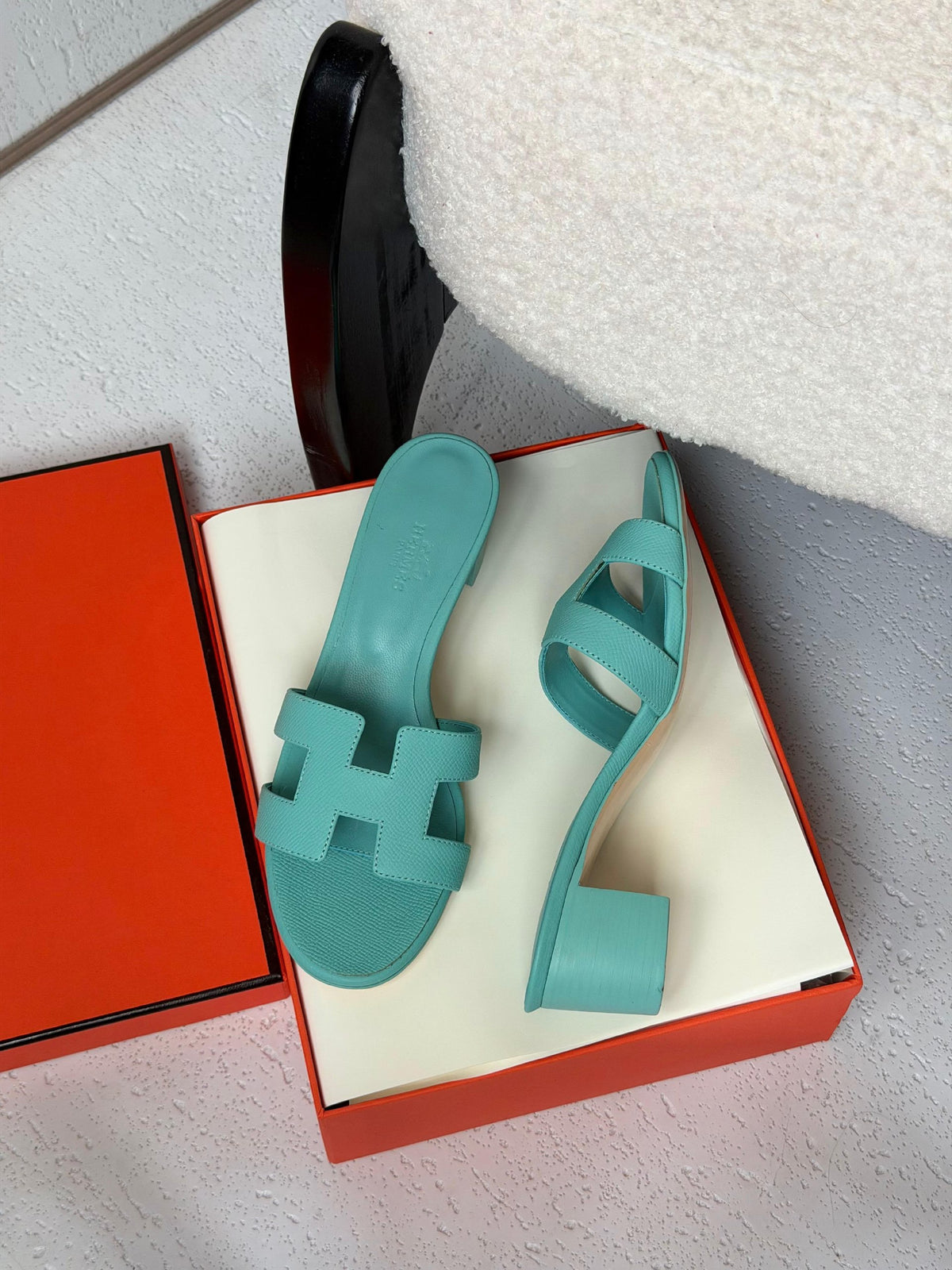 Hermès H-Strap Heels - Blue