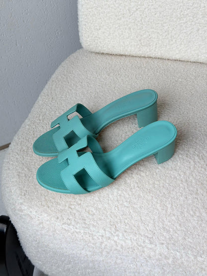 Hermès H-Strap Heels - Blue