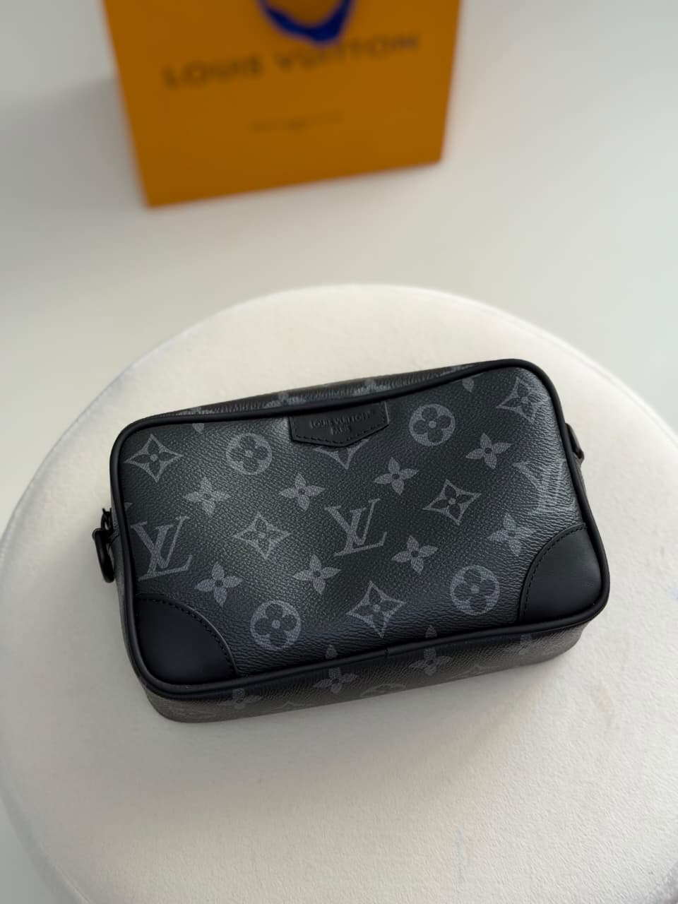Louis Vuitton Inset-Panel Crossbody Bag - Dark Grey