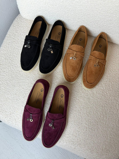 Loro Piana Charm Loafers - Black, Burgundy, Brown