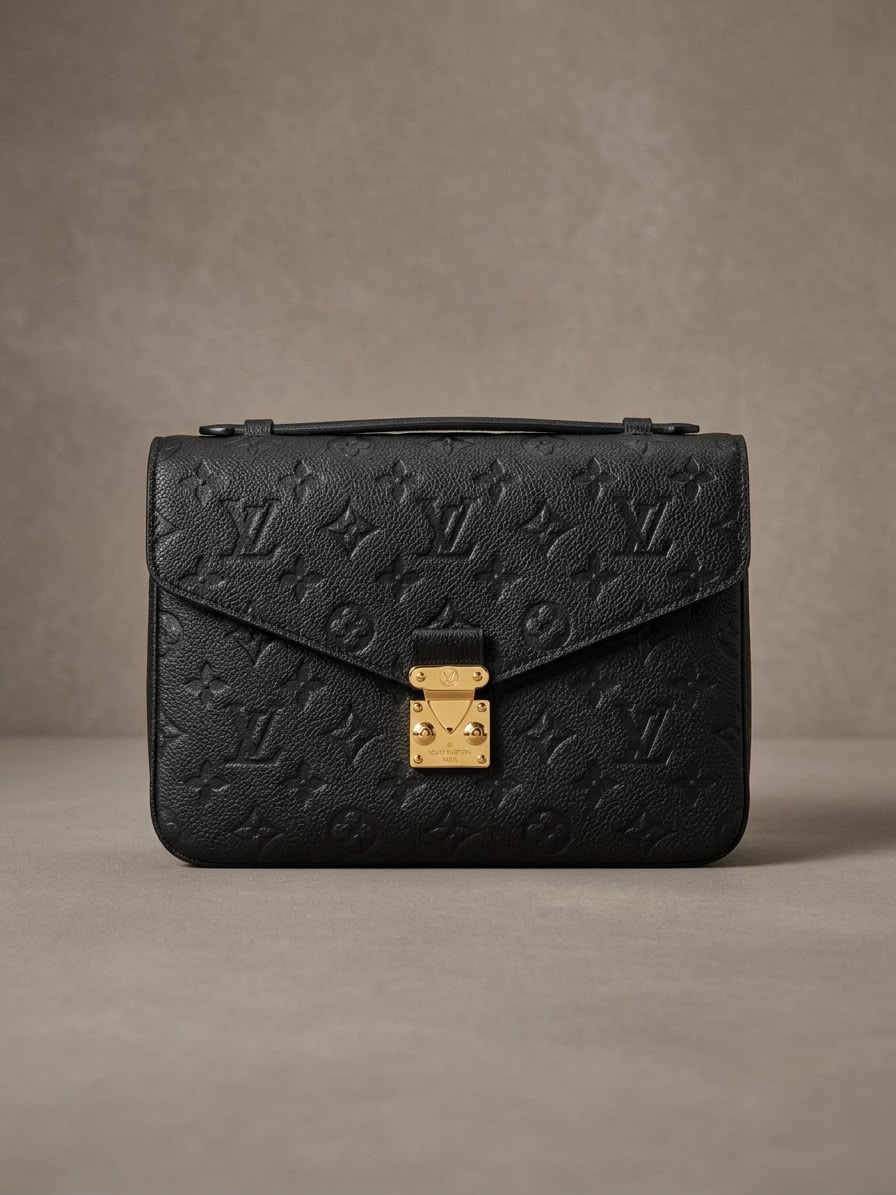 Louis Vuitton Shoulder Bag - Black Embossed