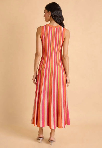 Missoni Striped Midi Dress - Orange