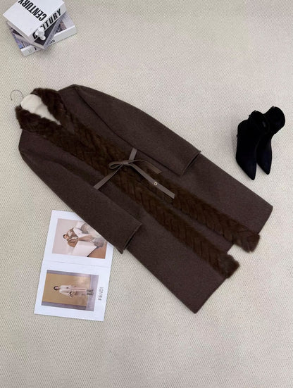 Loro Piana Belted Collar Coat - Brown