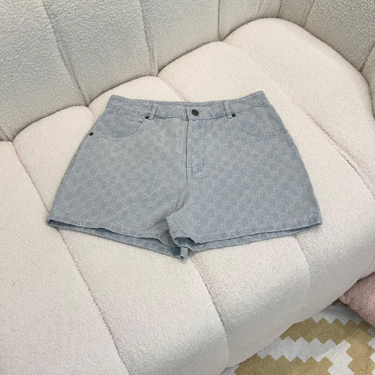 Gucci Shorts - Light Blue Monogram