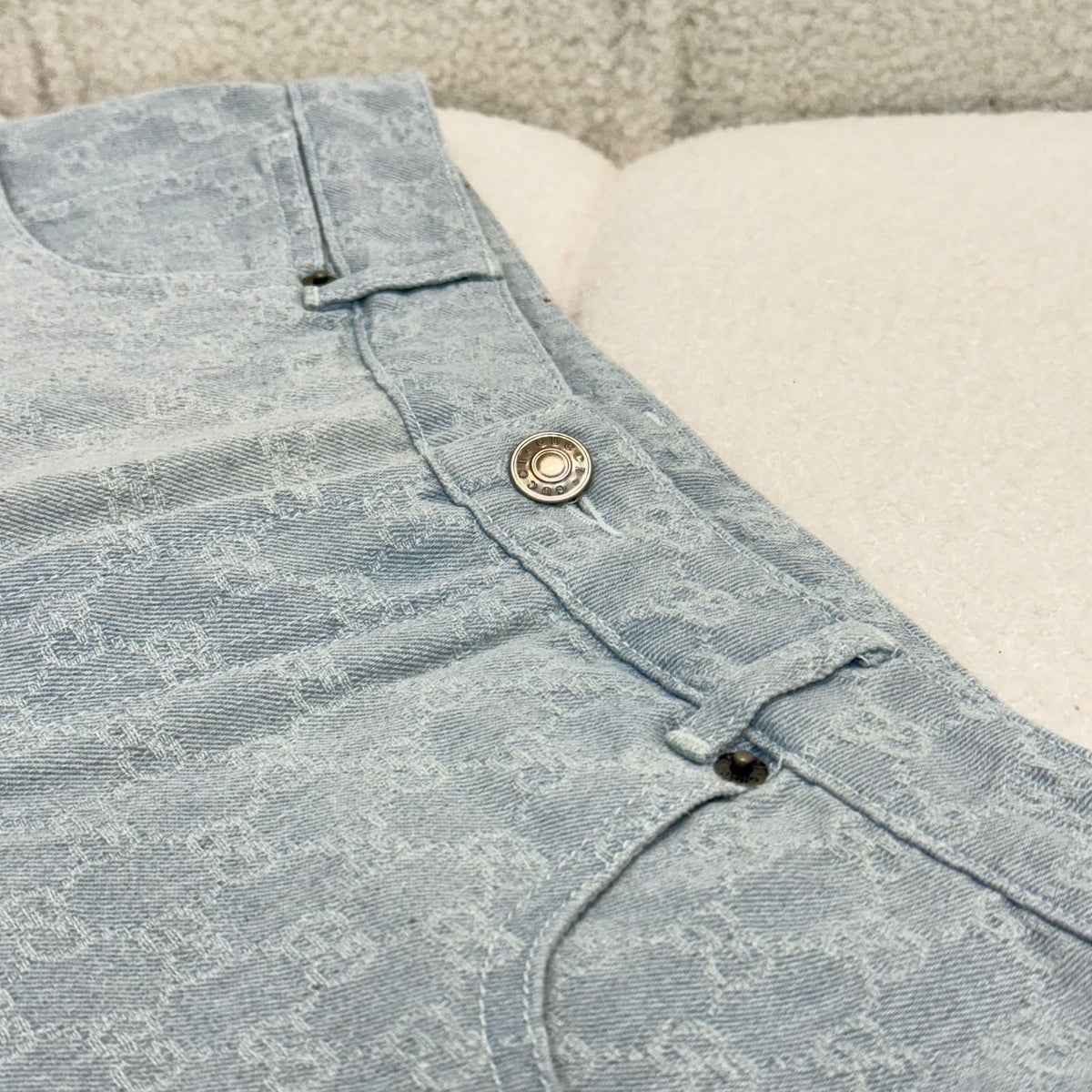 Gucci Shorts - Light Blue Monogram