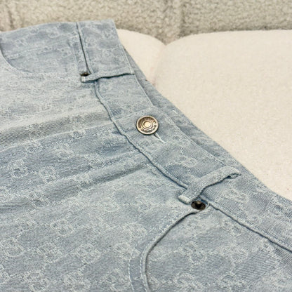 Gucci Shorts - Light Blue Monogram