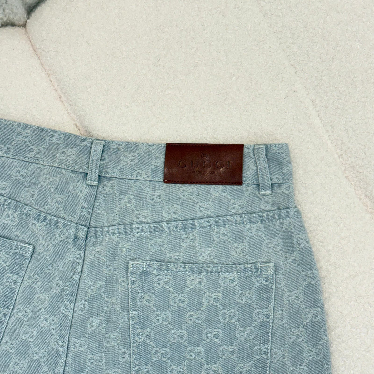 Gucci Shorts - Light Blue Monogram