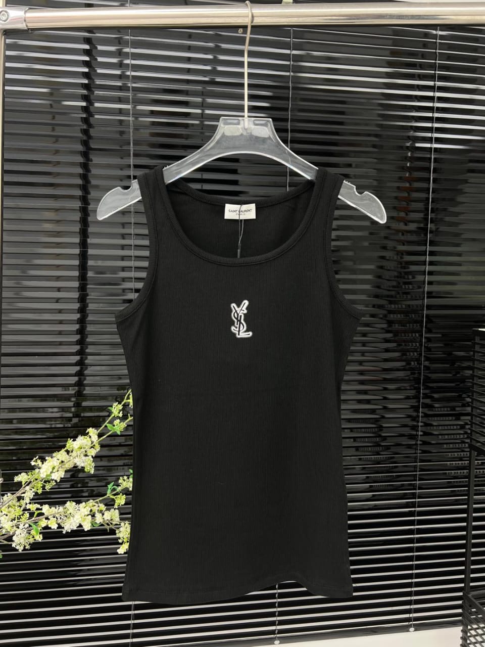 YSL T-Shirt - Black Monogram