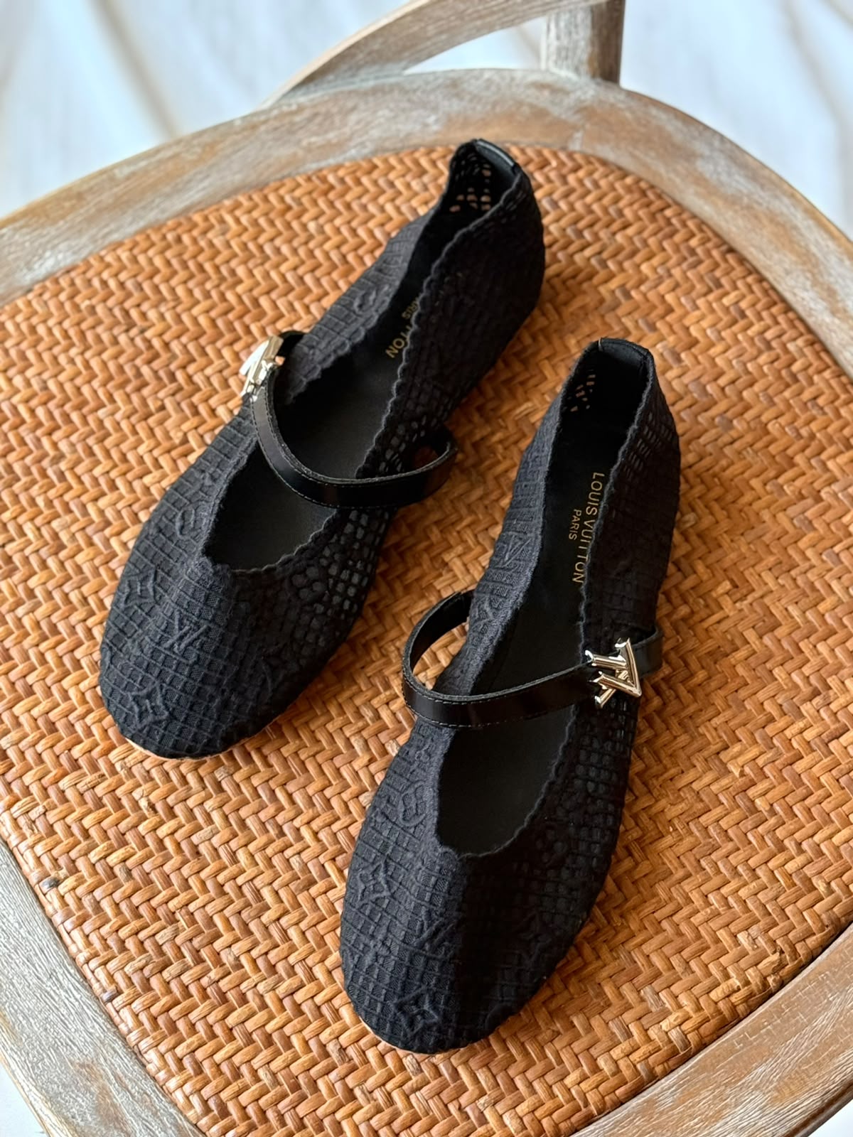 Louis Vuitton Ballerina - Black Embossed