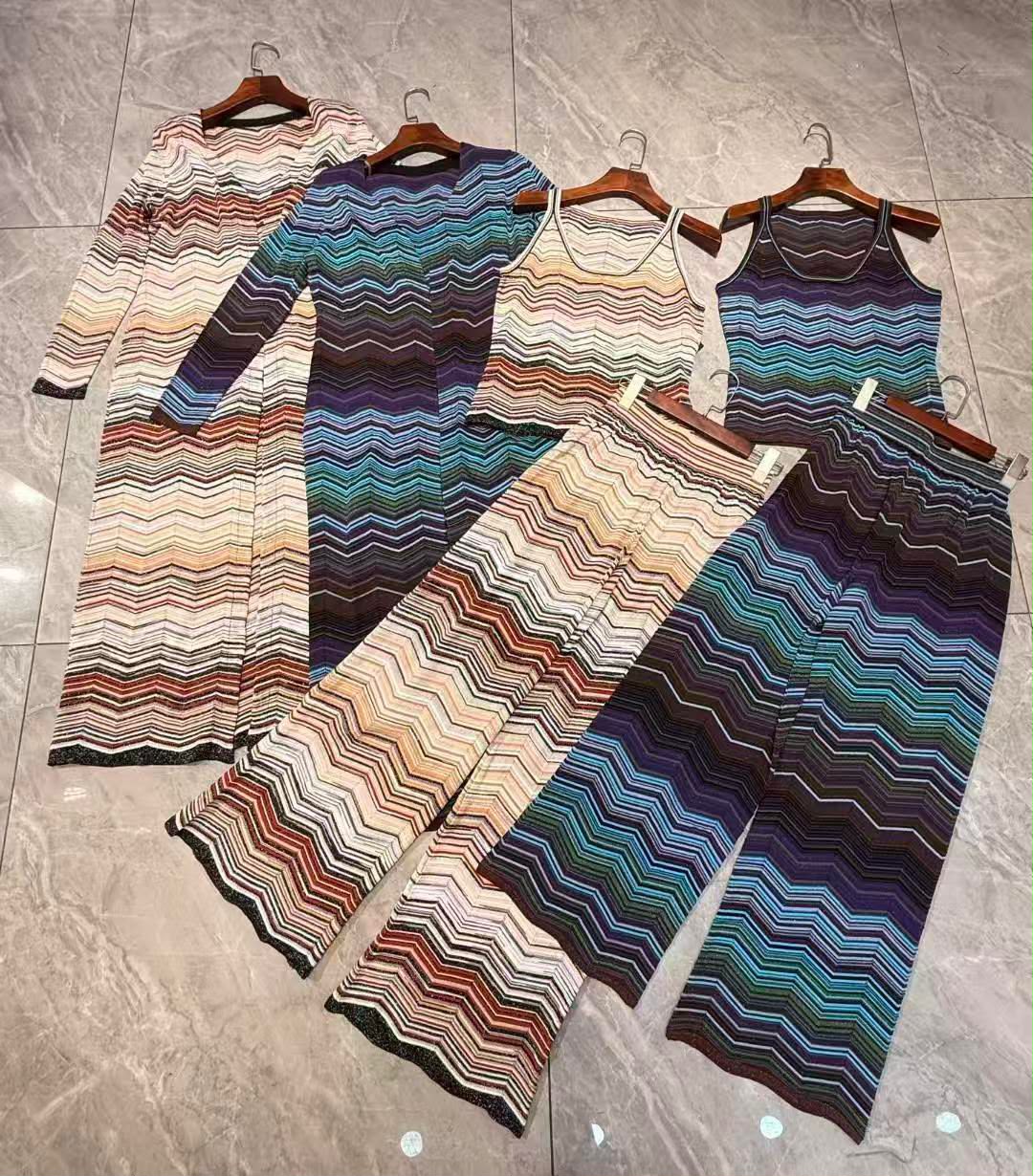 Missoni Set Long-Sleeve Zigzag - Beige, Blue