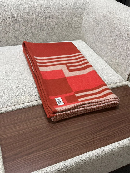 Hermès Striped Blanket - Red