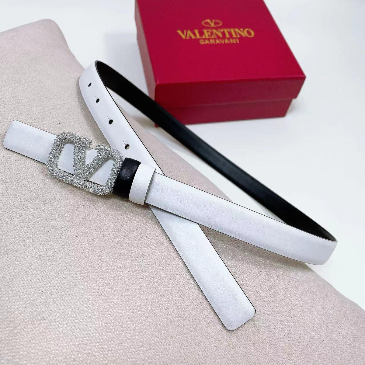 Valentino Belt - White