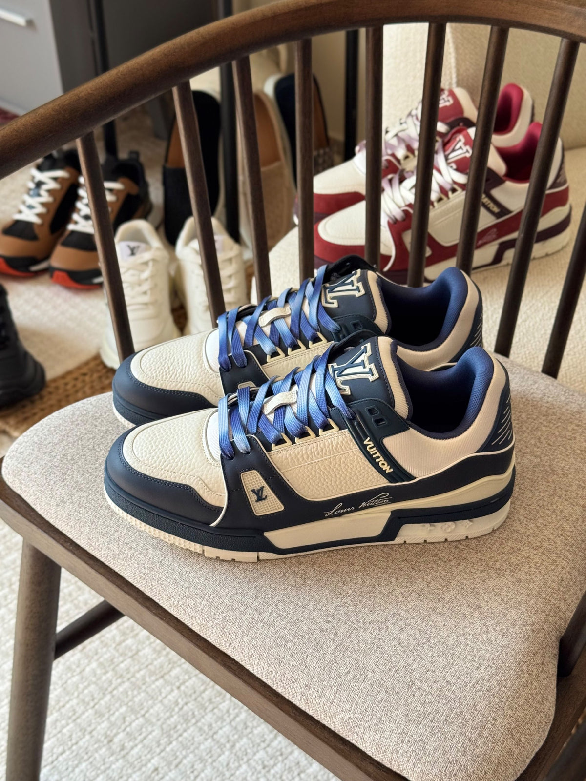 Louis Vuitton Sneakers - Blue & White