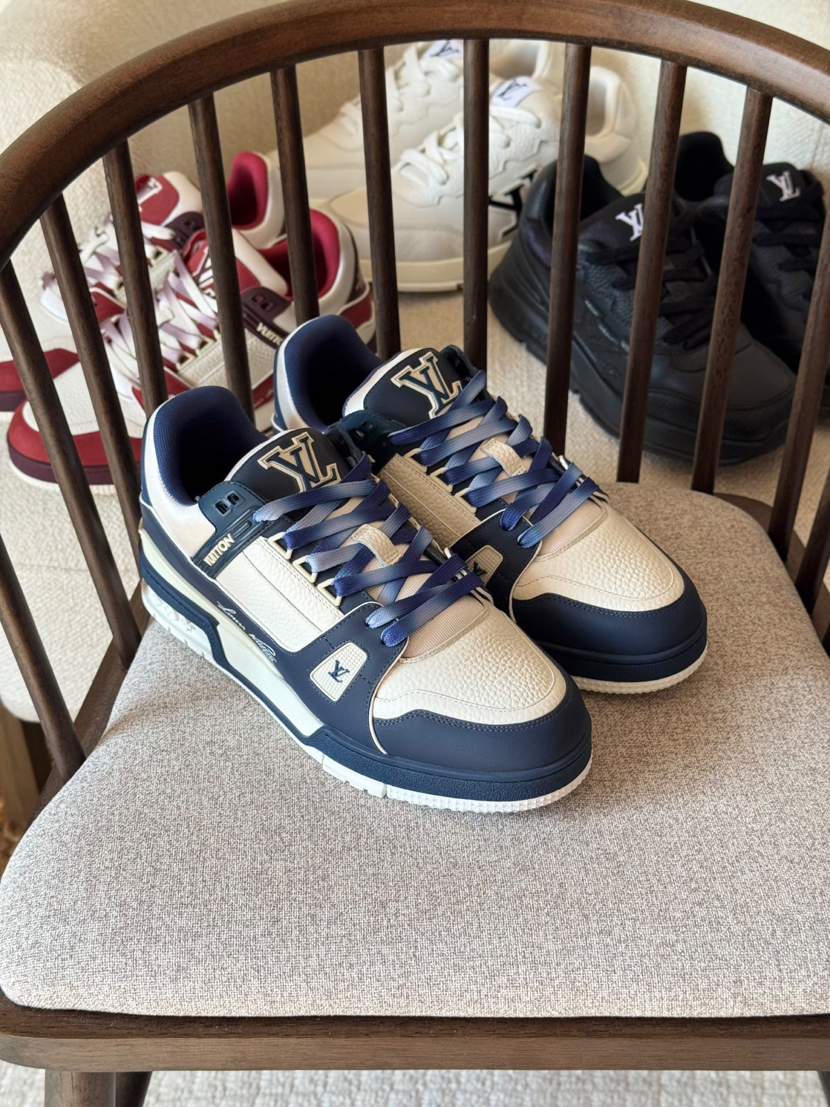 Louis Vuitton Sneakers - Blue & White
