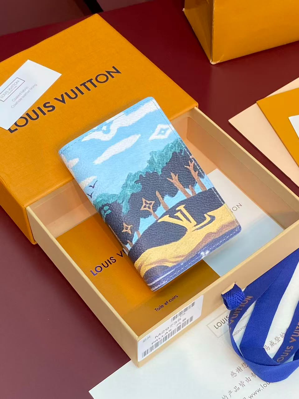 Louis Vuitton Tree Scene Card Holder - Multi